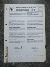 BLAUPUNKT  Autoradio Ulm Mikrofonverstärker   Serie Y  Schaltbild