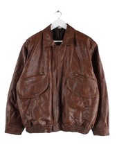 Vintage 00s Leder Jacke Braun M Herren