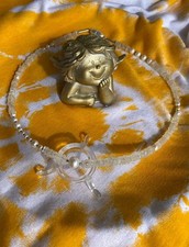 Traumhaft schönes Regenbogen Mondstein Collier / Kette Echtschmuck 50cm wie Neu 