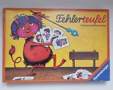 Ravensburger  Fehlerteufel 8 Rechtschreib-Kartenspiel Vollständig 1974