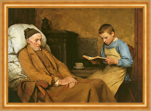 Die andacht des großvaters - die,