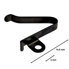 Sperrfeder Nr. 186, aus Stahl, für Gross- Tisch- und Antikuhren Form 5