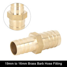 19 bis 16mm Messing Barb Schlauchreduzierer Klebepresse Fitting für Auto