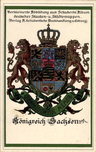 Wappen königreich sachsen - wappen, ak