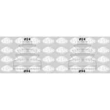 2X SASIC ACHSMANSCHETTEN SATZ