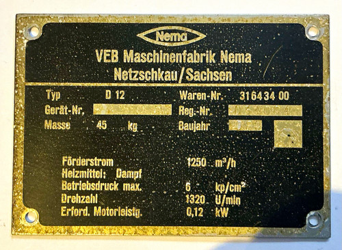 Schild aufzug veb - aufzug,