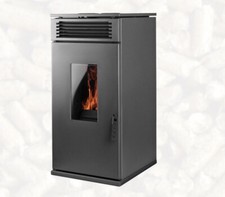 Hydro-Pelletofen Pelletofen Wasserführend 24 KW Wärmeleistung 25kg Pelletkamin