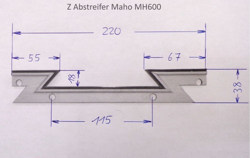 Abstreifer maho mh600 neu - z,