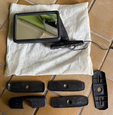 Universal Zubehör beheizter Aussenspiegel mit Befestigungsmaterial schwarz