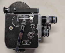 Bolex H16 Deluxe, guter Zustand, Leder original erhalten, 3 Schneider-Objektive