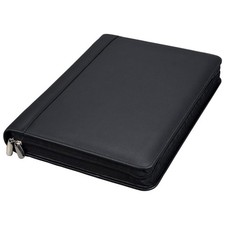 Alassio Ringbuchmappe A4 BOSA Schreibmappe Aktenmappe Nappaleder schwarz 30061