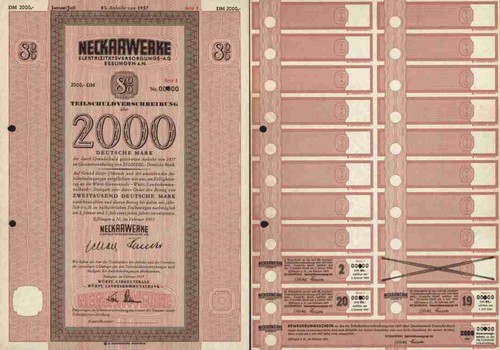 Neckarwerke 1957 eßlingen - 1957,