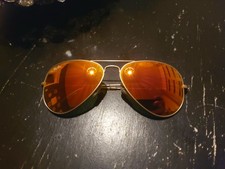 RAY-BAN Aviator gold / red mirror 