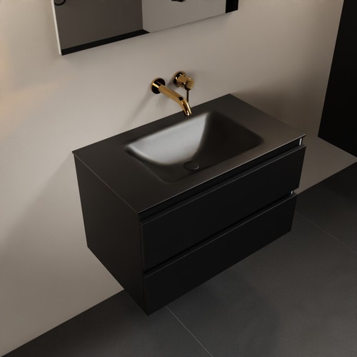 Corian waschtisch set schwarz - corian,