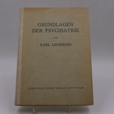Karl Leonhard - Grundlagen der Psychiatrie #Erstausgabe 1948 F. Enke Verlag