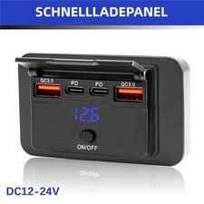 USB C Steckdose 12V /24V Dual