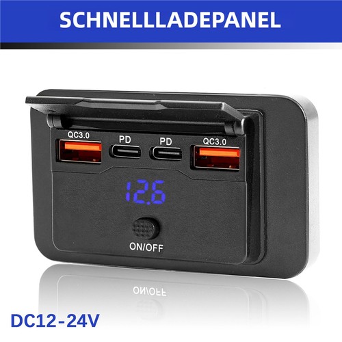 Kfz usb einbaubuchse - usb, 12v