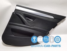 Original BMW  F10 F11  Türverkleidung Leder hinten rechts schwarz mit ALU-Ble...