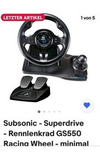 Subsonic Superdrive GS550-Rennlenkrad , Pedalen, Schaltknauf, Neuwertig, 1A