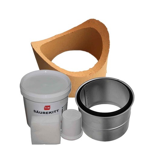 Kaminanschluss set sendeo kurz - kaminanschluss-set,