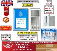 DURKOP ADLER 267 MIT FUSS GR: 134-35, DPX35 LR GR: 100/16 INDUST NÄHMASCHINE NADEL