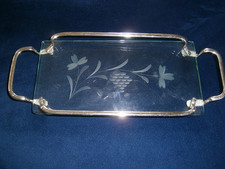 Art Deco Glastablett mit