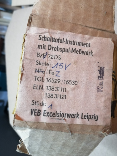 Ddr schalttafel instrument - ddr,
