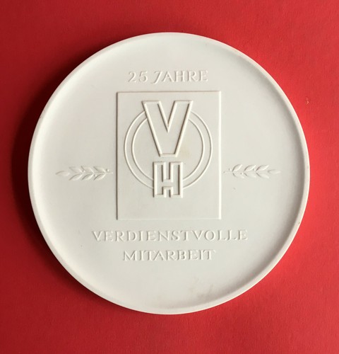 Ddr porzellan medaille berlin - porzellan,