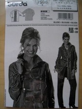 Burda 7596 Schnittmuster - Bluse - Gr. 36 - 48