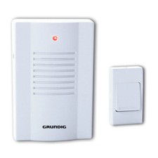 Klingel Anlage BATTERIE-Betrieben - TÜRKLINGEL FunkGong LED LICHT Rot Funkglocke