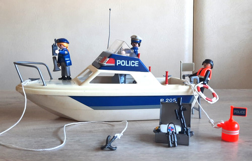 Polizei boot playmobil - polizei,