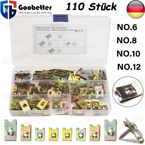 110 stück blechmuttern - 110,