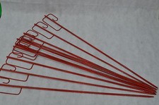 10 Einschlagpfosten Haltepfosten 130 CM Für Ketten Warnband Warnzaun Absperrung