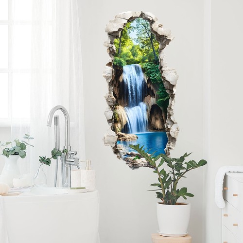 Wasserfall wandbild aufkleber - wasserfall,