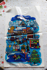 DDR seltene Plastik / PVC Tüte - Tasche Weihnachten NEU / DDR ??? #03