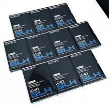 10 x Stück/pcs SONY LC-60 SLH Type I Elcaset Cassette Tape's NOS/UNUSED/NEU! RaR