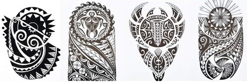 Blätter temporary tribal - 4,
