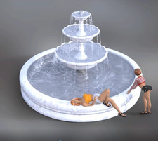 Diorama - "Brunnen mit 2