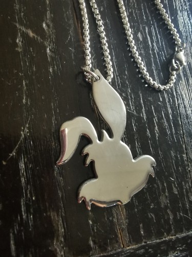 Kettenanhänger hase aus - kettenanhänger,