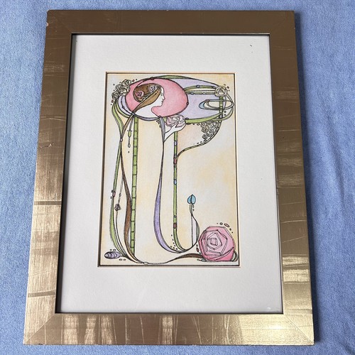 Vintage jugendstil frau druck - jugendstil,