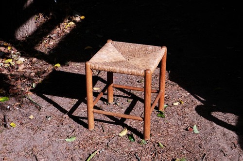 Hocker vintage geflecht design - hocker,