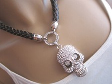 Strass Collier Hals Kette kurz