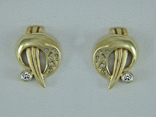Ohrstecker Diamant Gold 585,  Diamant-Ohrstecker 585, 14 kt-Ohrstecker  Diamant