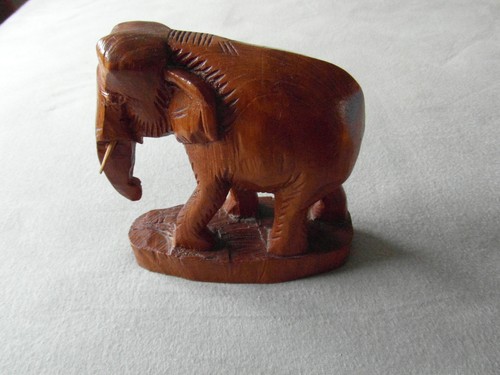Elefant holz geschnitzt 13cm - elefant,