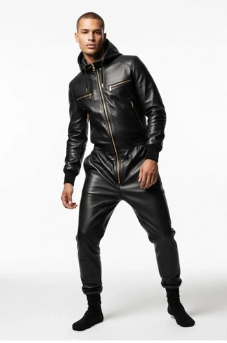 Herren schwarz leder - herren,