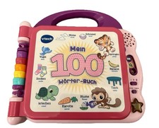VTech Baby Mein 100-Wörterbuch pink Interaktives Bilderbuch deutsch Englisch