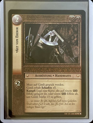Lotr tcg axe - erebor,