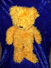 IKEA Allenby Zottel Bär Gold Gelb 47/33 cm Kuscheltier Stofftier Plüschtier