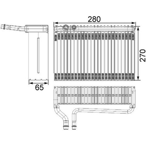 Mahle verdampfer klimaanlage - verdampfer,