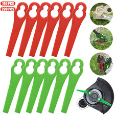 200x Ersatzmesser Für Ferrex Aldi FAR 20-1 Akku Rasentrimmer Kunststoffklingen